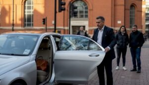 Chauffeur opens S-Class in Birmingham setting